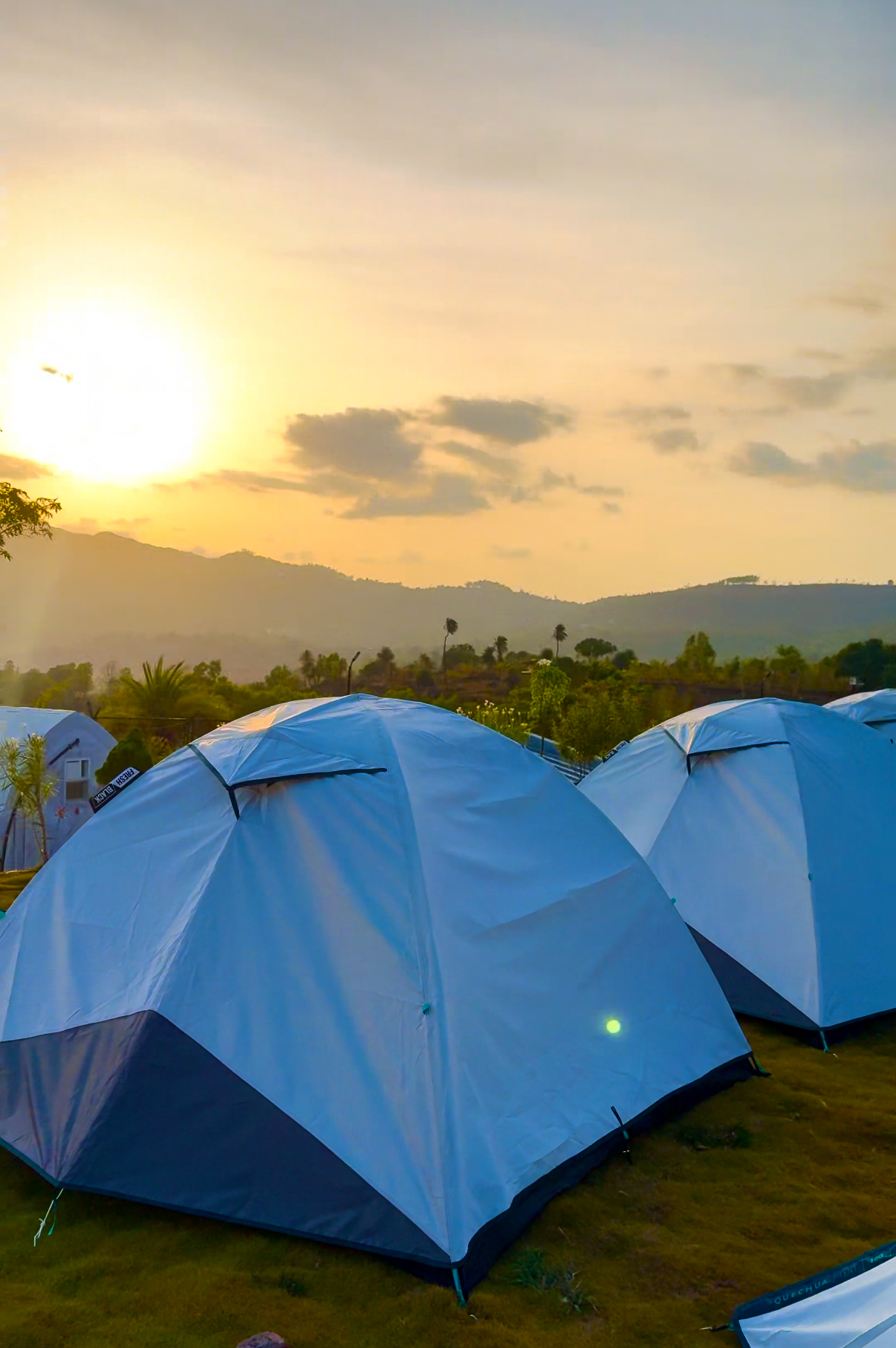 Forest near Tepees tents