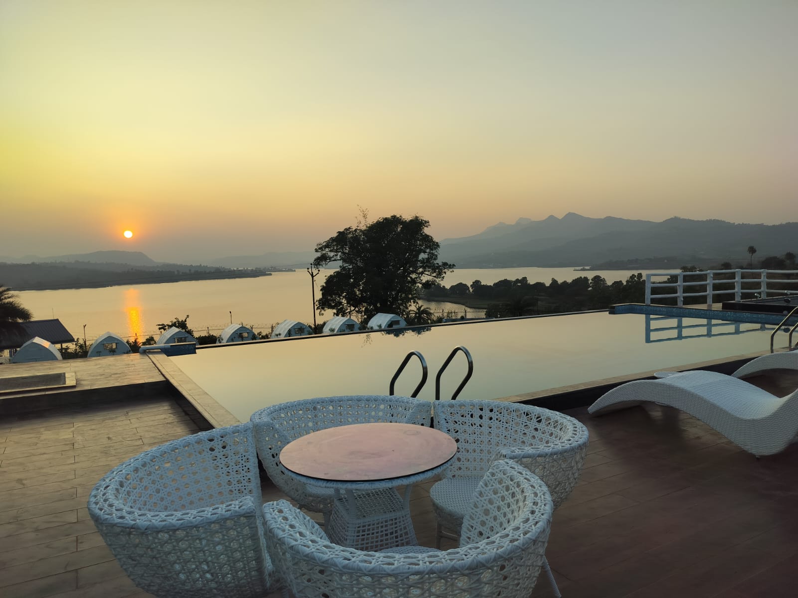 Poolside view at Lemon Leaf Resort